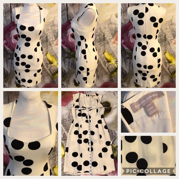 Banana Republic Dresses & Skirts - Super Hot Banana Republic Sloan Polka Dot Dress